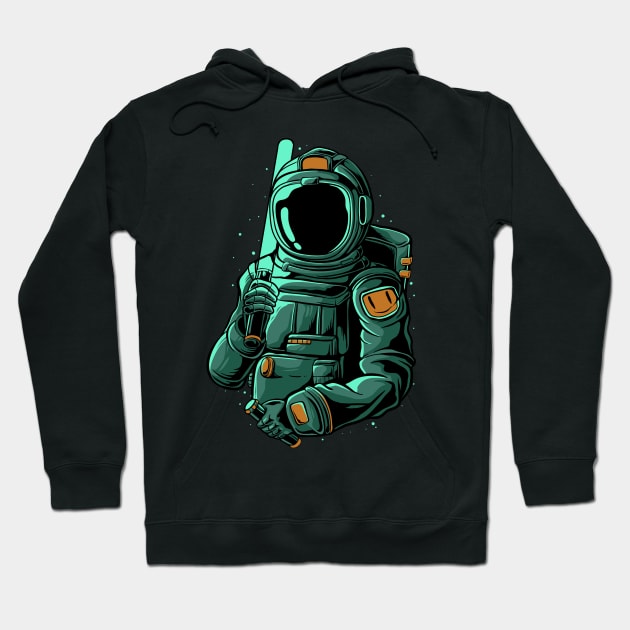 Space war Hoodie by PlasticGhost